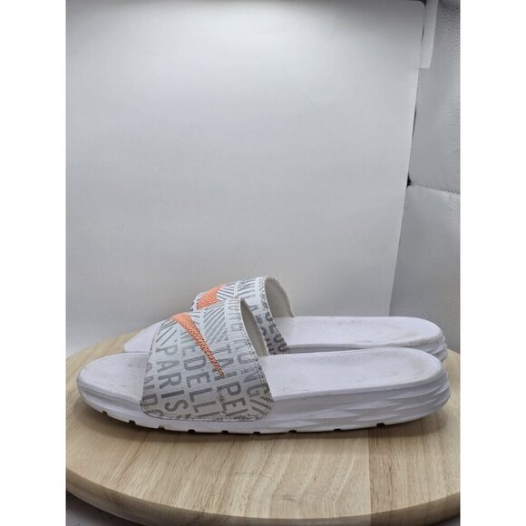 Nike Women's Benassi JDI Solarsoft Slides Size 9 White Athletic Sandals Shoes - Picture 1 of 13